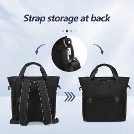 Women's Large Capacity Convertible Backpack - Stylish Multi-Compartment Travel Backpack with Detachable Crossbody/Handheld Bag, Adjustable Padded Shoulder Straps