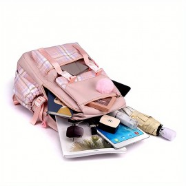 Calvin Inspired Backpack - Large Capacity School, Travel, Work Bag with Ergonomic Padded Straps, Multiple Compartments, Zipper Closure - Durable Nylon Backpack for Women & Men